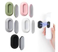 gaubss Magnetic Remote Control Haolder, 5 Pcs Wall Mount SiliconeCurved Compatible Organizer, Self-Adhesive, Embedded Slot Design for TV Backside and Air Conditioner Wall (Multicolor)