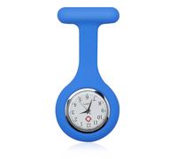 gaubss Nurse Fob Watch with Brooch, Nurses Watches for Women Men, Fob Watches for Nurses, Doctors, Paramedics - Easy to Read-Quartz Movement, Ideal for Healthcare Professionals (Blue)