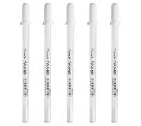 gaubss White Gel Pen for Art & Drawing, 0.8mm Fine Tip White Gel Pens for Black Paper, Sketching, Highlights, Jelly Roll Style for Artists, Students, Taking Notes, and Creative Use
