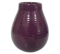 Gaucho Bruno Large Ceramic Yerba Mate Cup - Reusable, Slip-Proof Gripping and Easy Cleaning - Retains Heat, Ideal for Teabags - for Home and Travel Use - Purple