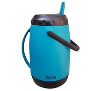Gaucho Bruno - Large Paraguayan Vacuum Flask, 2.5 litres Blue | Double Handle for Pouring and Carrying | Keeps Liquid Temperature | Ideal for Tereré