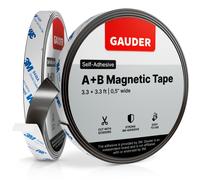 GAUDER A+B Magnetic Tape I Magnetic Strips with Adhesive Backing for Fly Screen & More | Magnetic Tape Roll (3.3 ft + 3.3 ft)
