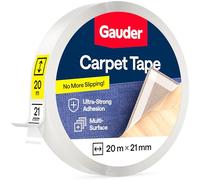 GAUDER Double-Sided Carpet Tape - Flooring Adhesive (20 m x 21 mm)