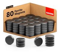 GAUDER Magnets for Whiteboard, Notice Board & more (15 x 5 mm) | 80x Magnets for Crafts | Fridge Magnets