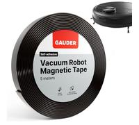 GAUDER Vacuum Robot Magnetic Tape - Boundary Strip for Robotic Vacuum Cleaners - Virtual Wall Compatible with Neato, Xiaomi, Miele, Vorwerk & Tesvor (5 m x 25 mm)