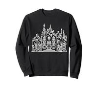 Gaudi Architecture Line Art Barcelona Modernism Design Sweatshirt
