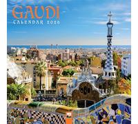 Gaudí Wall Calendar 2026 (Art Calendar): Original Flame Tree Publishing-Kalender [Kalender]