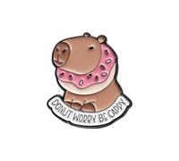 GAUEIOUR 1Pc Fashionable And Cute Brooch, Creative Cartoon Capybara Shaped Cute Clothing Decoration Backpack Badge Pin Versatile and Personalized Brooch Accessories for Women