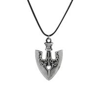 GAUEIOUR Anime JOJOS Necklaces,Higashikata Josuke Arrow Inspired Pendant Necklace,Anime Merch Cosplay Jewelry Adventure Manga Theme Accessories for Male and Female Fans, Jewelry Gifts