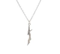 GAUEIOUR Anime Sung Jin-Woo Weapon Model Short Blade Necklace,Anime Peripheral Role-Playing Weapon Pendant Necklace, Metal Alloy Character Weapon Accessories, Unisex, Jewelry Gift, Fan Gift