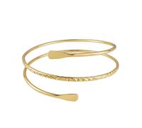 GAUEIOUR Boho Upper Arm Cuff Bracelet for Girls Women, Exaggerated Personality, Upper Arm Cuff Bracelet, Adjustable Gold Armband, Punk Minimalist Style, Open Armband