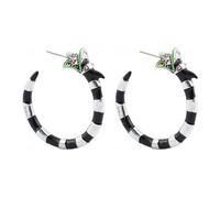 GAUEIOUR Coral Snake Dragon Earrings,Personalized and Minimalist,Versatile Dragon Shaped Popular Creative Earrings,Cool Oil Dropping Alloy Earrings