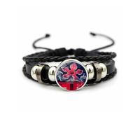 GAUEIOUR Demogorgon Bracelet for Women and Men, Vintage Black Adjustable Handmade Woven Bracelets, Anime Lovers Perfect Accessory for Theme Parties