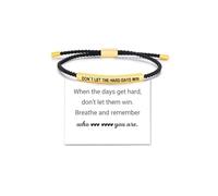 GAUEIOUR Dont Let the Hard Days Win Bracelet for Women Men Inspirational