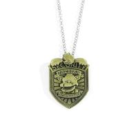 GAUEIOUR FNAF Badge and Necklace - Toy Bear Horror Game Character Peripheral - Game Themed Decorative Halloween Necklace