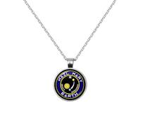 GAUEIOUR Hail Mary Merch Round Pendant Necklace Earth Save Mission Badge