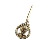 GAUEIOUR Hand of The King Metal Brooch,King's Scepter Hand Alloy Justice Prop Broochs Antique Bronze Brooch for Film and Television Accessories