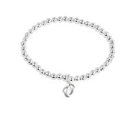 GAUEIOUR New MOM Bracelet Gifts,Creative Design Little Foot Accessories, Novice Mom Mother's Day Blessing Gift Bracelet,Sterling Silver Ball Bracelet