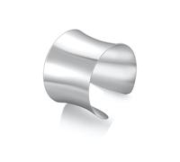 GAUEIOUR Padme Costume Accessories Cosplay Cuff Bangle Bracelets, Women's Wide Cuff Bracelet, Adjustable Opening Jewelry, Stylish Personality Metal, Shiny Silver, Design Sense Wave Shape