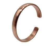 GAUEIOUR Pure Copper Bracelet for Men & Women, Handmade Wide Plain Adjustable Open Cuff Bangles, Vintage Creative Jewelry Accessories, Simple Uncoated Timeless Tibetan Accessory Gifts