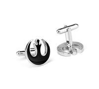 GAUEIOUR Rebel Alliance Cufflinks,Rebel Alliance Logo Pattern Cufflinks, French Alloy Men's Shirt Science Fiction Style Movie Fashion Shirt Accessories, Fan Gifts
