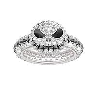 GAUEIOUR Skull Christmas Ring,Fashion Skull Cute Christmas Halloween Rings,Drip Oil Diamond Devil Fashion Creative Ring,Pumpkin Creative Party Ornaments