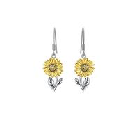 GAUEIOUR Sunflower Drop Dangle Earrings,Sunflower Fashion Bronze Earrings, Elegant Women's Earrings, Fashion Trend Jewelry, Symbol of Passion, Warmth, Sunshine and Positive