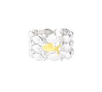 GAUEIOUR Swim Against The Current Ring,Cute Full Fish Sea Animal Little Fish Opening Adjustable Retro Exquisite Rings for Women Men, Inspirational Hope Encouragement Spiritual Ring