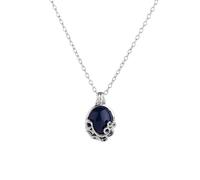 GAUEIOUR The Vampire Elena Vervain Verbena Opening Necklace,Katherine Necklace Alloy Blue Crystal Movie Fans Presents Charm Vervain Locket Vampire Family Retro Pendant for Woman Halloween Jewellery