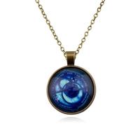 GAUEIOUR Vintage Amulet Troll Hunter Pendant Necklace Hunter Talisman Time Gem Merlin Retro Hip Hop Pendant Jim Creative Jewelry Gift Fashion Men and Women Cosplay Clothing Party Accessories