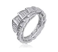GAUEIOUR Viper Snake Ring - Luxurious Open Snake Bone Ring, Ladies Animal Jewelry