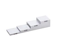 Gauge Block 0.100/0.200/0.400/0.600 Inch Ultrasonic Thickness Tester Gauge Calibration Block, 4 Step For Thickness Linearity Calibration