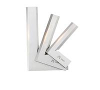 Gauge Block, 90 Degree Knife Edge Square Ruler Measuring Multi Angle Bladed Try Square Angle Ruler L-shaped Ruler Set Squads Gauge Tool(63x40 Square Ruler)