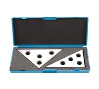 Gauge Blocks, 2 Pcs/Set Solid Angle Plates Angle Block Set 30-60-90 & 45-45-90 Precision +/- 20 Seconds Angle Block Gauge Machinist Tool