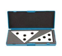 Gauge Blocks 2 Pcs/Set Solid Angle Plates Angle Block Set 30-60-90 & 45-45-90 Precision +/- 20 Seconds Angle Block Gauge Machinist Tool