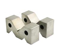 Gauge Blocks 2Pcs High Accuracy Carbon Steel M Type V-block 50mm For Platform Measurement Tool V Block 50mm/75mm(75mm set)