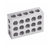 Gauge Blocks 2pcs/set 25-50-75mm Hardened Steel Blocks 0.005" Precision Matched Machinist 123 Milling Tool 23 Holes 1-2-3" Block Gauge(1-2-3")