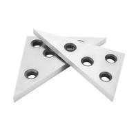 Gauge Blocks 30/45/60/90 Degree Angle Block Ruler Inch Metric Triangle Metal Block Angle Precision Machinist Measurement Tool 2Pcs/set