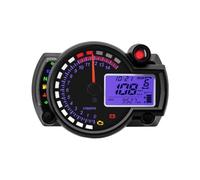 Gauge Digital Odometer 12V Moto Dashboard Speedometer Digital 7 Colors Odometer Motorcycle Tacho Guage Lamp Speedometer Meter(Color2)