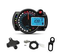 Gauge Digital Odometer For 12V Motorcycle Universal Accessories Digital Odometer Speedometer Instrument Speedometer 7 Colors Dashboard(Type N)