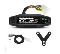 Gauge Digital Odometer Motorcycle Universal Accessories Speedometer Digital Dashboard Instrument Tachometer Oil Gauge Tach(Packing kit A)