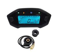 Gauge Digital Odometer Universal Motorcycle Speedometer With 7 Colors Back Motorcycle Dashboard Adjust Odometer Digital For 1 2 4 Cylinder(With sensor 2)