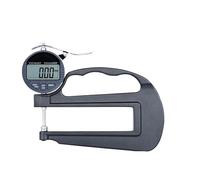 Gauge Measuring Thickness Tool High Precision Digital Flat Head Caliper Gauge Percentage Micrometer Digital Thickness Gauge Measuring Tools Leather Cable Film(0-10mmx0.01mm)