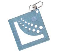 Gauge Ruler with Keychain Clip Square Knitting Tool, A | Acrylics Knitting Gauge Ruler Square Knitting Tool Crochet Hook for Yarns Measuring Tool with Keyring