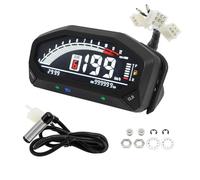 Gauge Speedometer Motorcycle Dashboard 0-10000 RPM Tachometer For 2 4 Cylinder Motor Tachometer Odometer White Light Motor 12V