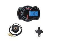 Gauge Speedometer Universal Digital Motorcycle RX2N Odometer Tachometer Meter Instrument Adjustable 0-299 KM/H 7colors Backlight