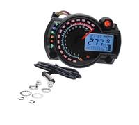 Gauge Speedometer Universal Digital Motorcycle RX2N Odometer Tachometer Meter Instrument Adjustable 0-299 KM/H 7colors Backlight