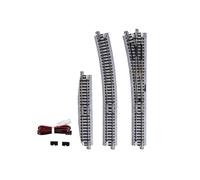 N Gauge KATO 20-220 Unitrack (EP481-15L) Left Hand Electric Turnout 15 Degree