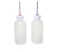 Gaunt Industries Underglaze & Mixed Media Applicator Set of 2-Ceramic Slip Trailer Set HYPO-49 & HYPO-65-Clay Art Decorating Kit, Translucent Bottle