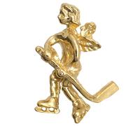 Gaurdian Angel Sports Lapel Pin | Gold-Tone Metal | Great Christian Gift for First Holy Communion or Confirmation | Sporty Religious Jewelry, S, Metal, no gemstone